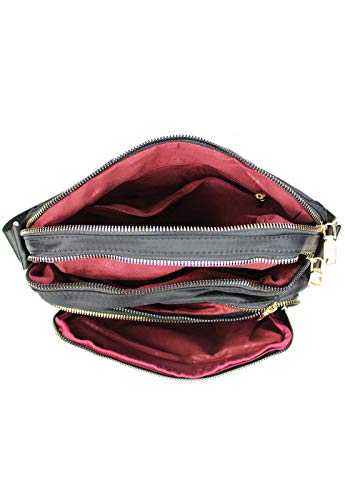 Bolsa Lenna's Transversal de Nylon B029 Preta