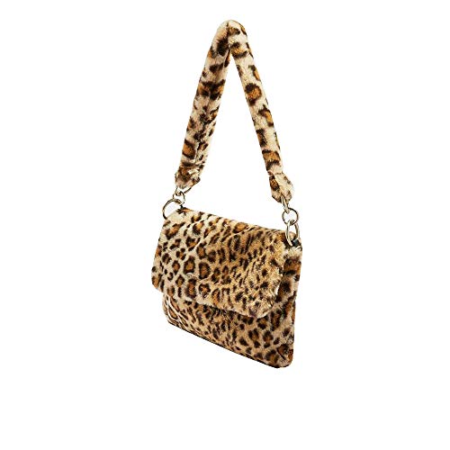 Bolso tote para mujer, bolso cruzado con estampado de guepardo, bolso de piel sintética miniatura 2