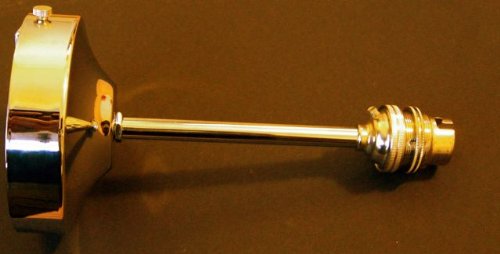 006/B Chandelier Brass Finished 8" Height Ceiling Rose and lamp Holder with Shade Ring