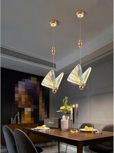Pendant light minimalist butterfly ceiling chandelier moderna ZR98US 3