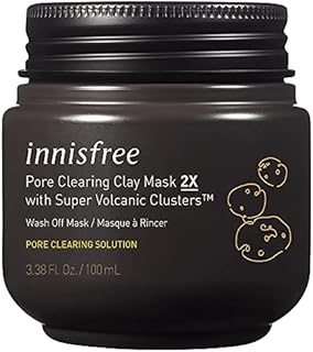 innisfree Pore Clearing Clay Mask 2X Super Volcanic Clusters Face Treatment