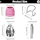 EATBALE SG-55 AG-60 WSD-60 0.8mm/ 0,030 Zoll Plasmaschneider Schneidbrenner Düsen Verbrauchsmaterial, 10 x Düsen, 10 x Elektroden, 2 x Abdeckhaube, 2 x Isolationsblöcke (24 Stück)
