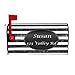 Personalize Stripe Magnetic Post Box Cover Wraps-Cover Custom Addressï¼ŒDesign for Home Garden Yard Outdoor Standard Size 21x18 in