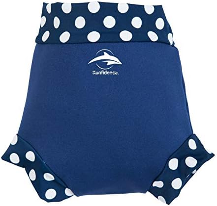 Konfidence NeoNappy Swim Nappy Cover,Navy/Polka Dot XX-Large