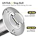 Boat Deck Fill/Filler,1-1/2 inch (38mm) Marine Stainless Steel 316 Boat Fuel Filler Cap Neck for Yacht RV Trucks with Screws,Spare O-Ring (1-1/2 inch, FUEL)