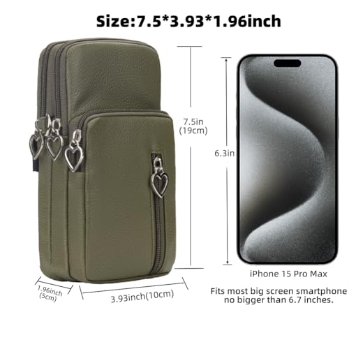 Image of JANKS Small Crossbody Bag for Women - Mini Phone Purses with Crossbody Strap and Wallet - Nylon Arm Bag