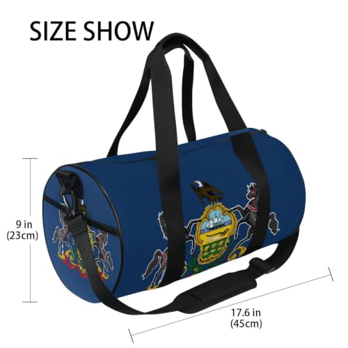 Bolsa de viaje y deporte unisex con formato redondo para un transporte cómodo y ligero 4