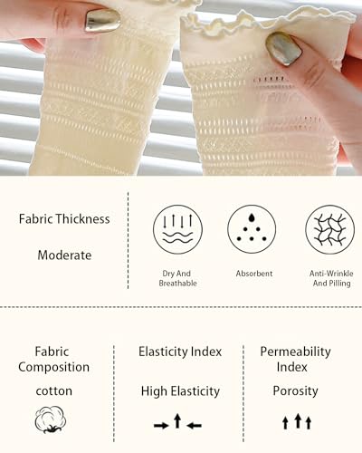 Image of Womens Lace Ankle Socks Mesh Lace Loose Socks Cute Casual Solid Color Princess Socks Sheer Dress Socks 6 Pairs 4-9
