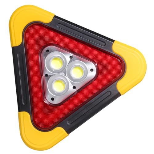 Triangle d'urgence pour véhicule avec éclairage LED stable pour chantier extérieur