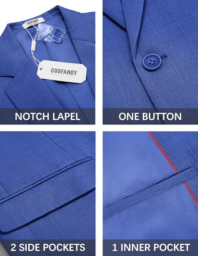 Image of COOFANDY Mens Casual Blazer Suit Jackets One Button Sport Coats Lightweight Business Sports Jackets
