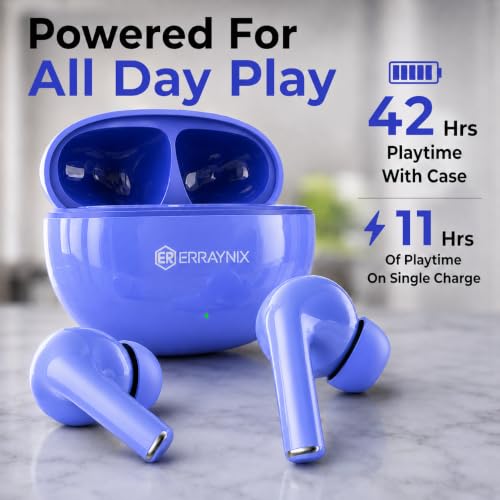 Image of Ultra6 Ear Buds Wireless with 42H Playtime, Noise Isolation & Clear Calls, Bluetooth Earbuds Fast Charge, Ear Buds with Bluetooth V 5.4 & with Type C Fast Charging, IPX4 TWS Earphones