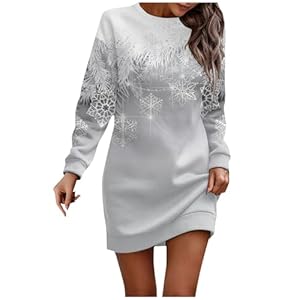 Women'S Dresses 2023 Long Sleeve Dress Casual Christmas Printed Pullover Hip Pack Dress Sweater Autumn, S-3Xl 1 41d6itw16vl. sl500 . ss300