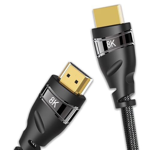 hdmiP[u hdmi P[u 8K/60HZ 4k/120hz HDMI2.1Ki 3DerΉ HDR@\Ή 48Gbps Switch/PS5/PS4/HDTV/Xbox/DVDv[[ȂǑlȋ@Ή ϋvґgiC (3M