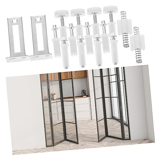 Kit de Herrajes para Puertas Bifold en Acero Inoxidable y Plástico Fácil de Instalar para Puertas Bifold y Clósets miniatura 5