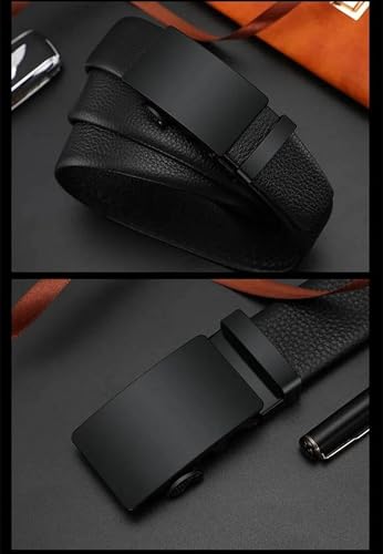 Image of NAPA HIDE Men's Auto Lock Vegan Leather Belt | Stylish Adjustable Buckle Belt for Formal & Casual Wear I Fits upto 40 Inches Waist size