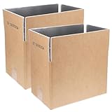 TOKIDNY 2 piezas Unidades de Caja Isotérmica con Forro de Aluminio Caja Reutilizable para Envío y Transporte de Alimentos Frescos para Mudanzas y Embalaje Seguro Medidas