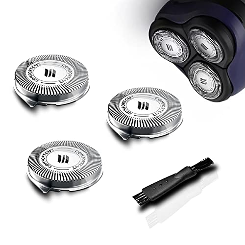 SH30/52 Replacement Shaving Heads Suitable for Philips Norelco Series 3000 2000, 1000 and S738 one-click sealed packaging SH30 replacement head (Built-in razor cleaning brush)