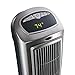 Lasko Oscillating Digital Ceramic Tower Heater for Home with Adjustable Thermostat, Timer and Remote Control, 23 Inches, 1500W, Silver, 755320