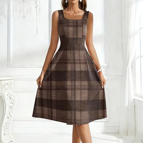 Robe femme à encolure carrée ajustée pour masquer les hanches - 4