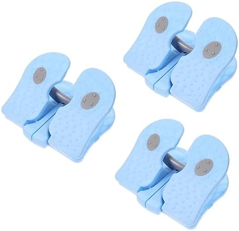 Kisangel 3pcs Mini Stepper Folding Step Ladder Weight Loss Equipment Fitness Stepper Step Platform Trainer Mini Steppers for Exercise Under Desk Stair Step Exercise Platform Fitness Tool