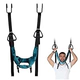 Cervical Neck Traction Device Over Door for Home Use Portable Neck Stretcher Hammock Decompression Home Physical Therapy (Blue)