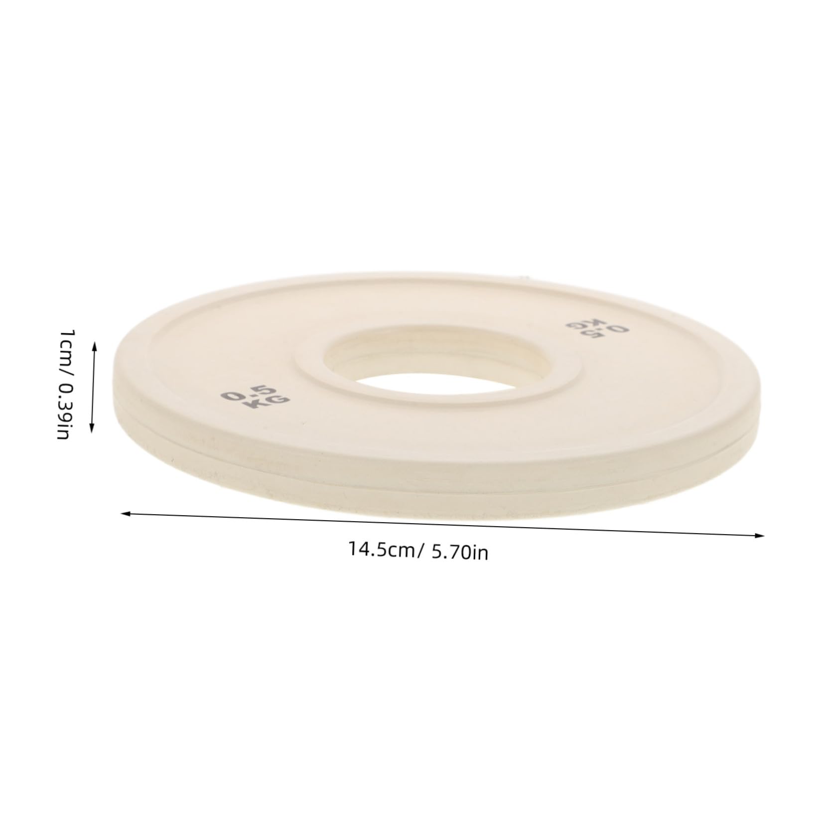 HANABASS Full Rubber Weight Plates 45lb Fractional Weight Plates for Barbell Strength Training