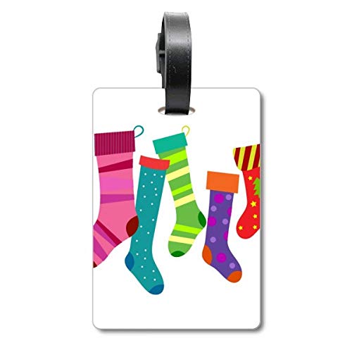Étiquette valise de voyage motif chaussettes pour bagage perdu