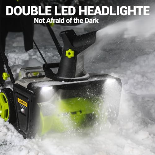 image for Cordless Snow Blower: DEKOPRO 40V|20-Inch Cordless Snow Thrower, Elect