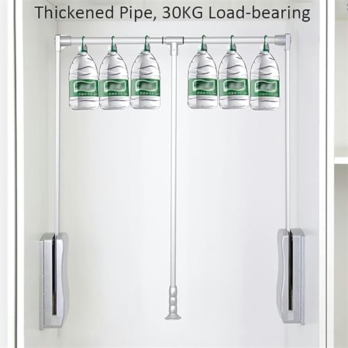 Tringle de penderie robuste et extensible pour aménagement de placard mural