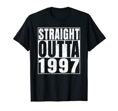 Straight Outta 1997 26 Years Old Gifts Vintage 26th Birthday Maglietta