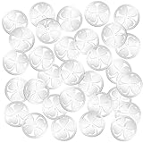 Otuuz 40 Fichas de Carrito de Compras con Trébol de Cuatro Hojas Chip de Carro Compras de Acero Inoxidable Chip de Suerte Portátil Monedas de Carrito de Compras para Hombre Mujer Compras Supermercado