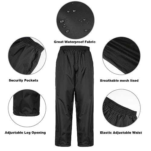 Ourcan Rain Suits for Man Women Waterproof Lightweight Rain Gear Rain Coats Breathable Jacket Pants for Golf, Fishing,Hiking3