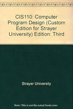 Paperback Computer Programming Design (CIS 110, for Strayer University) Book