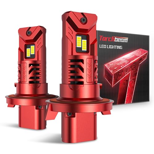 Image of Torchbeam H13 Fog Bulbs, 90000LM Pack of 2 | Super Bright 6500K Cool White Fog Lights, Plug & Play Quick Installation, Universal Vehicle Fit