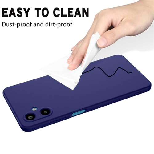 Image of Back Cover for Samsung Galaxy F06 5G / M06 5G | Full Camera Protection | Premium Liquid Silicon Case | Flexible Bumper Case for Samsung Galaxy F06 5G / M06 5G (Dark Blue)