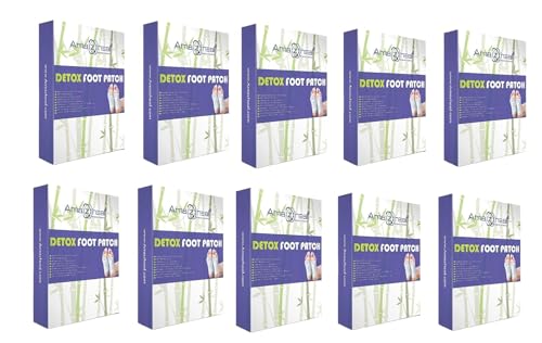 Image of AMAZHEAL Premium Foot patches, Cleansing Toxin Remover Foot Pad, Stress Relief Sleep Patch, For Men And Women, 20 Count. (Pack Of 10)