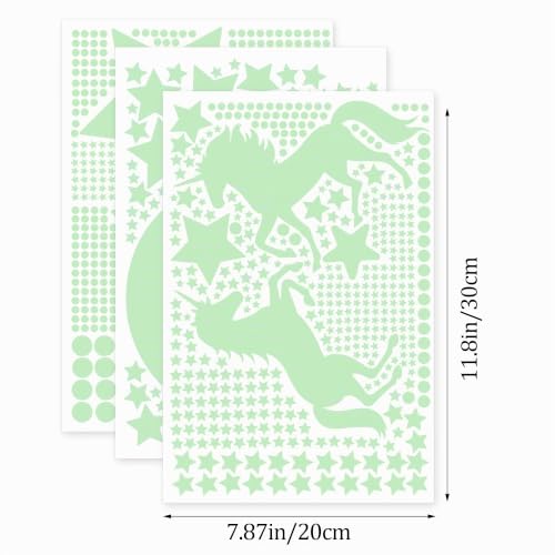 Stickers lune et étoiles phosphorescentes pour décorer un plafond de chambre d'enfant