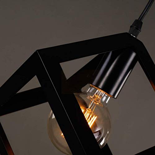 Lustre industriel en fer rétro pour éclairage d'hôtel et loft chic - 5