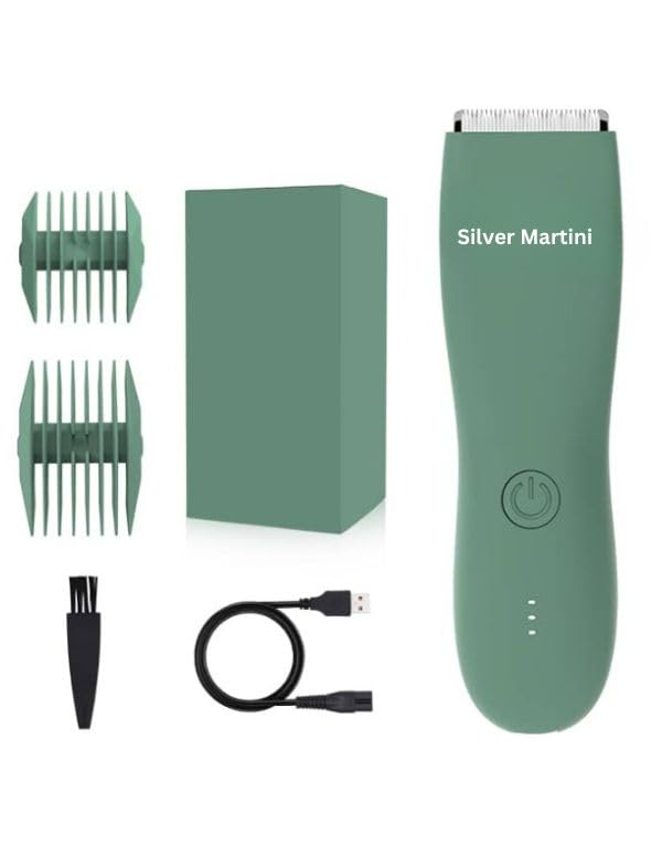 trimmer Ultimate Groin & Body Manscaping Tool - Professional Electric Ball Shaver & Ceramic Blade Groomer For Men & Women (Green)