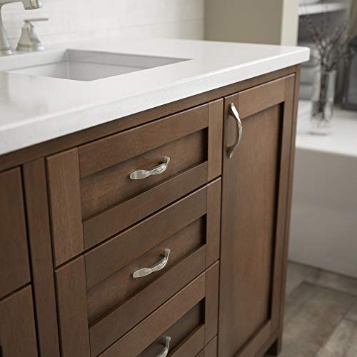 Franklin Brass Brushed Nickel Curved Handle Pull, Cabinet Handles And Drawer Pulls For Kitchen Cabinets And Dresser Drawers, 3 Inch, 10-Pack, P35518K-Sn-B, Cabinet Hardware #TOP6