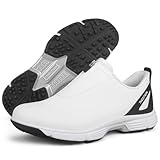 Waterproof Golf Shoes Men Professional Golf Sneakers Big Size Male Outdoor Walking Footwears for Golfers (11,WhiteBlack)