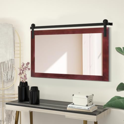 Image of COGOOD Farmhouse Bathroom Mirrors for Over Sink - 30 x 41 Espresso