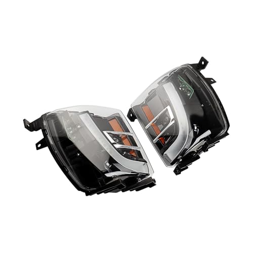 Anzios Driver Passenger Sides COB LED DRL Foglight Turn Signal Daytime Running Lights Assembly Replacement for 2016-2021 Tesla Model X 1034327-00-C 1034326-00-C Front Bumper