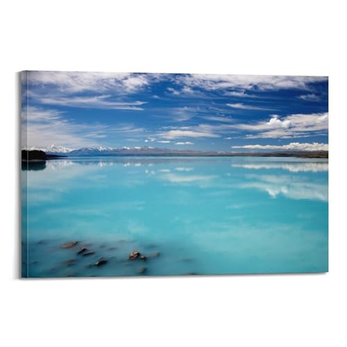 Art mural moderne nuages WIZIGM décoration esthétique chambre 40x60