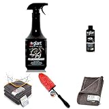 Glart® 44V03 Value Kit Außenreinigung Auto: Premium Felgenreiniger, Autoshampoo, Twist Auto Trockentuch XXL, Felgenbürste, 3er Mikrofasertücher