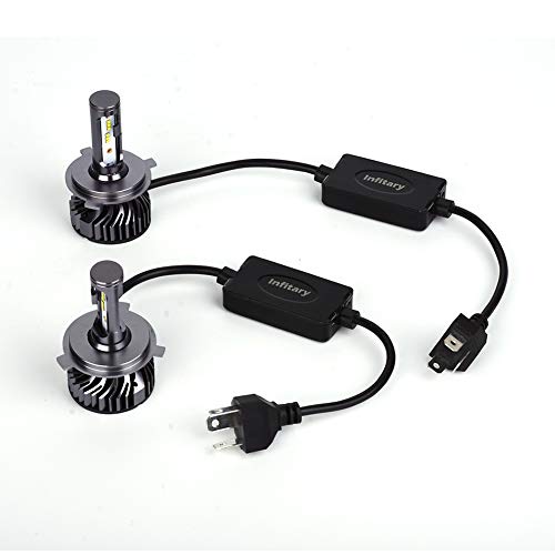 ALUNAR H4 LED Headlight Bulbs Hi/Lo Beam 9003 HB2 Car Motorcycle All-in-One Conversion Kit Plug Play White ZES Auto Head Lamp 12V Replacement LED Headlight Bulbs Vehicle Lighting