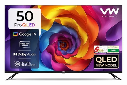 VW 127 cm (50 inches) Pro Series 4K Ultra HD Smart QLED Google TV VW50GQ1