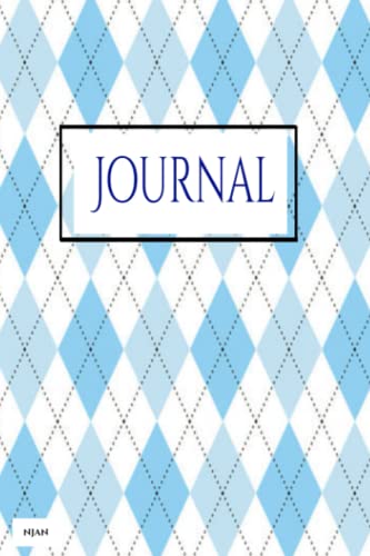 Sky Blue Argyle Print Planner Organizer: 120 Pages 6"x9"
