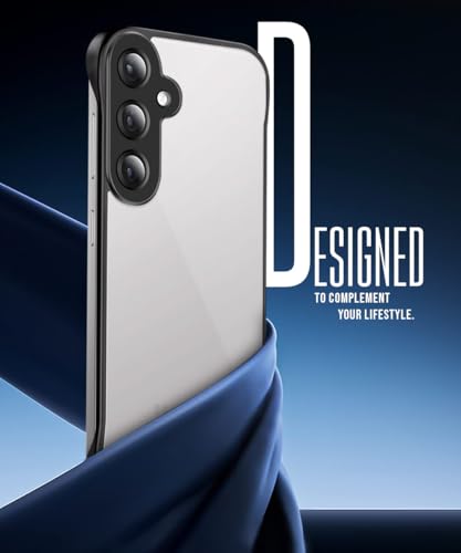 Image of WOW IMAGINE Hybrid Ultimate Back Case for Samsung Galaxy S24 5G | Lightweight Frameless Design with Full Protection | Shockproof Ultra Slim | Translucent PC & TPU Mobile Cover -Black
