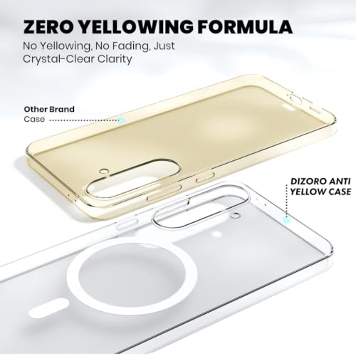 Image of DIZORO Crystal Clear Compatible with S23 Case with Anti-Yellow Anti-Scratch Shockproof Transparent Cover